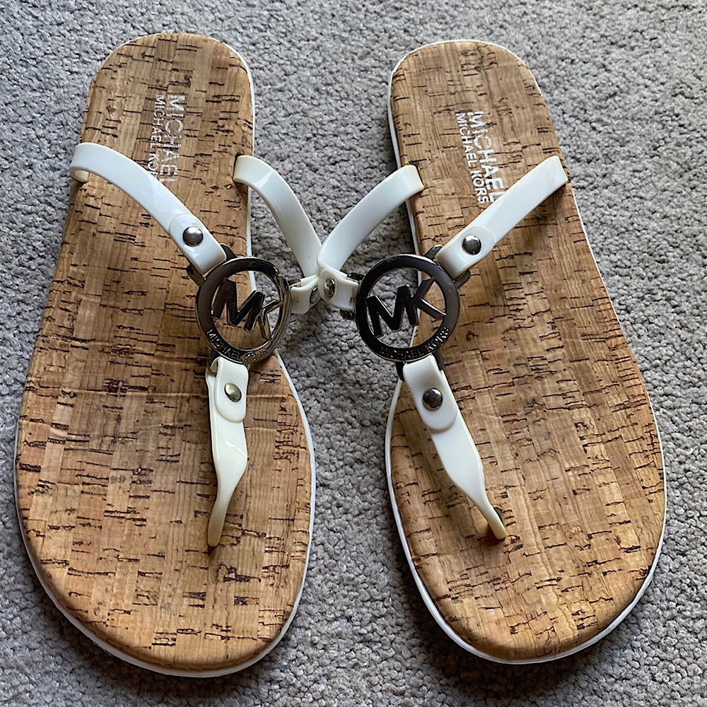 Michael Kors Charm Jelly sandals cork footbed